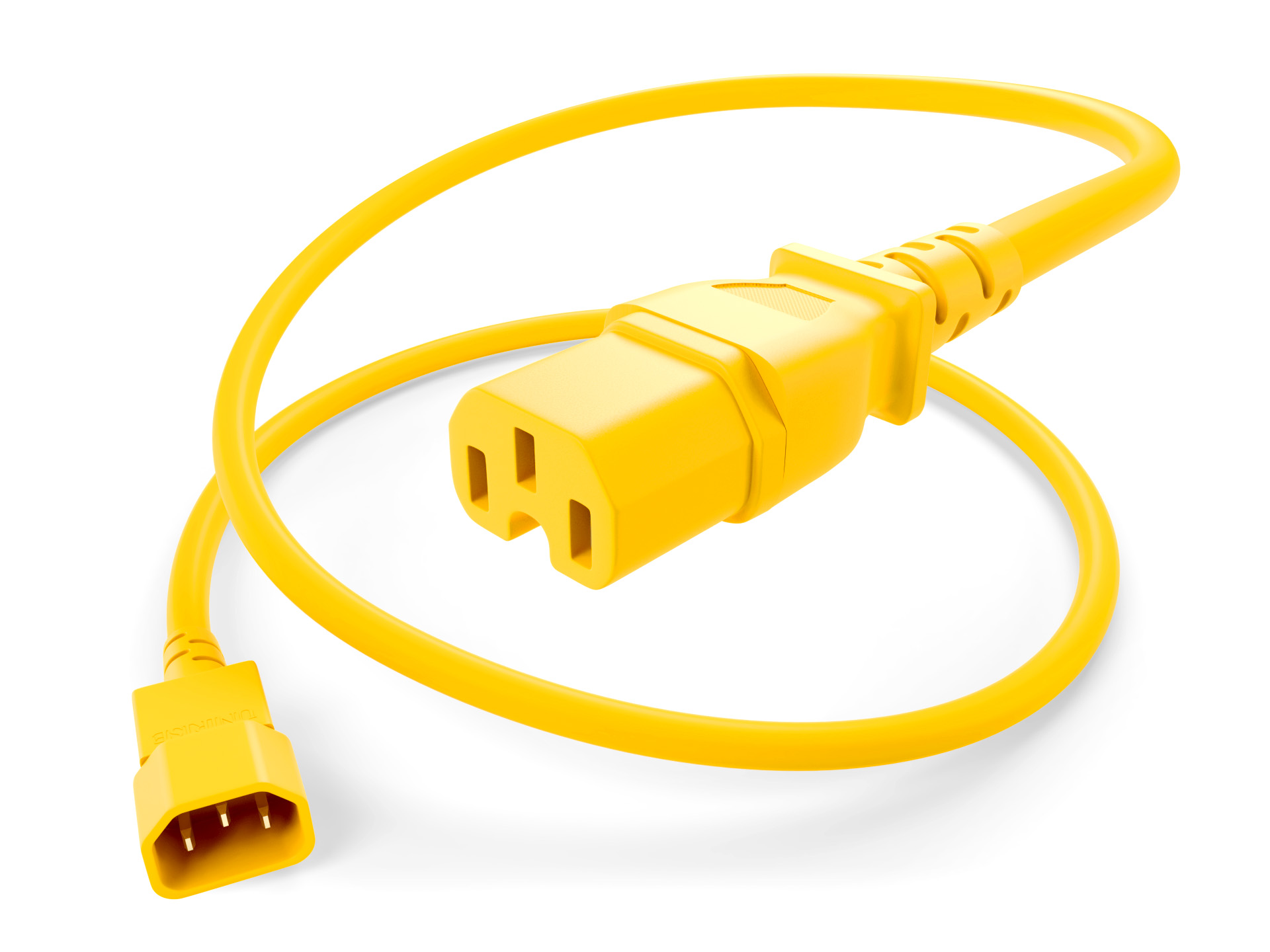 C14 to C15 Power Cord - Yellow